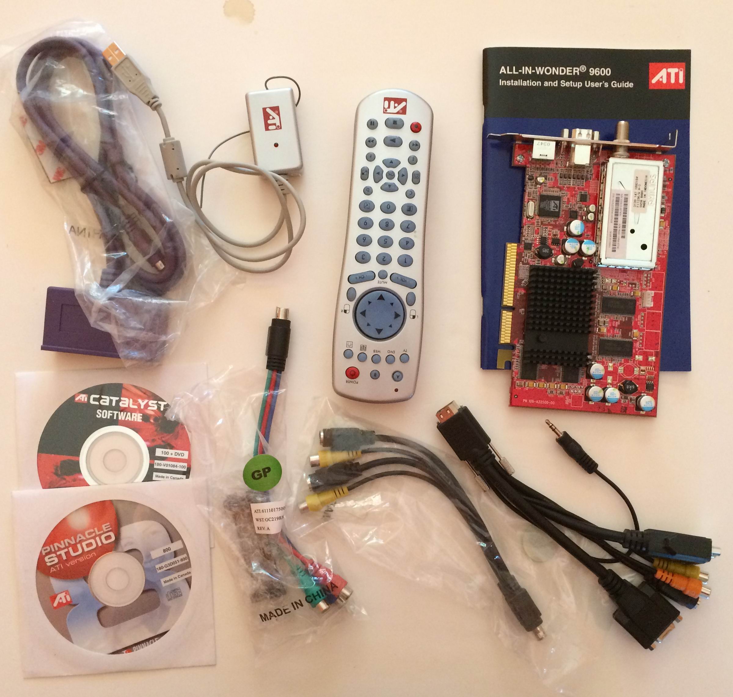 ATI AllInWonder 9600 Video Display, Caprure & TV System 128MB AGP